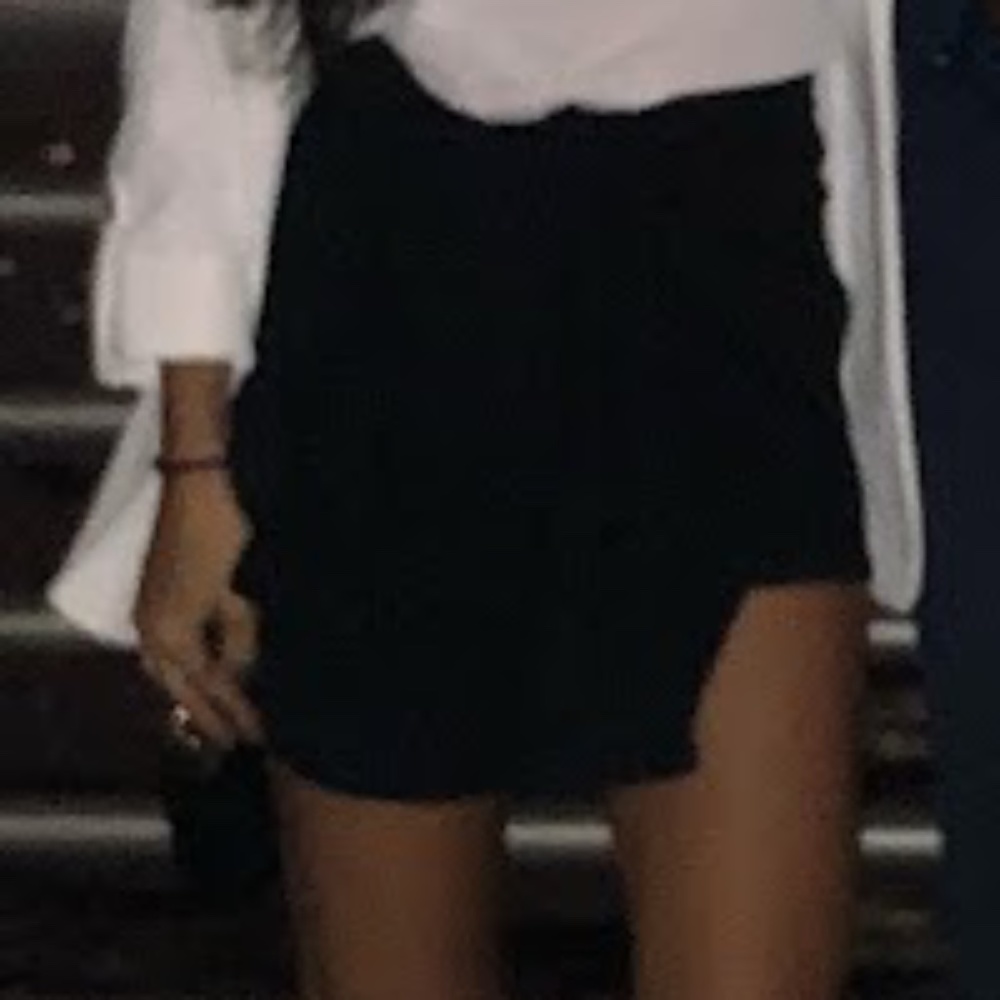 Black Tie-Front Skirt, Women's Size S